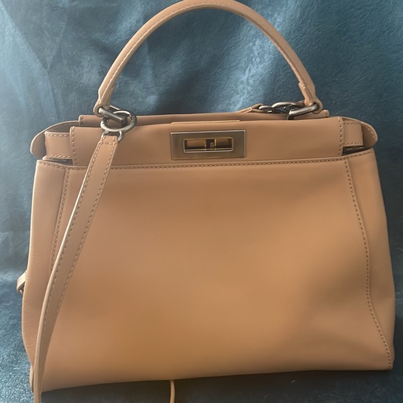 Fendi Peakaboo Tan & Snakeskin Bag - Picture 2 of 10